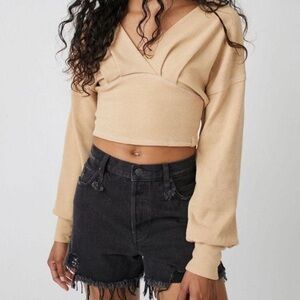 Free People “All Nighter” Waffle Crop